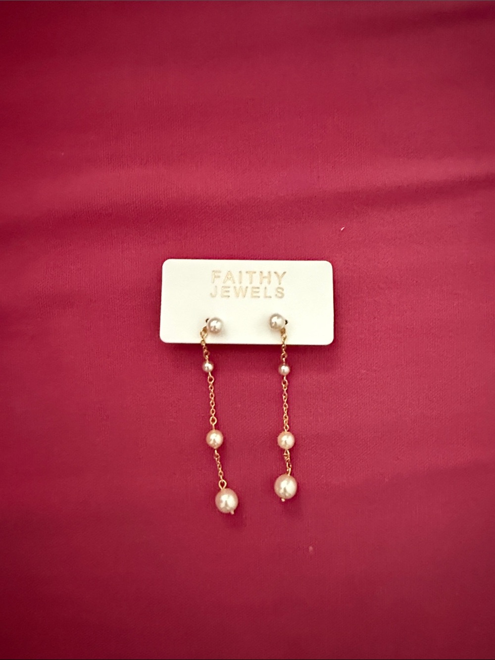 Gold Pearl Drop Earrings - Pearls